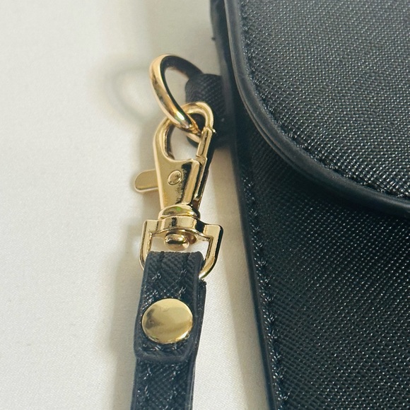 SLEEK LOVEVOOK Black Envelope WRIST CLUTCH PURSE EUC - Picture 5 of 5
